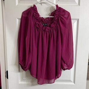 Harper Women's Magenta Blouse